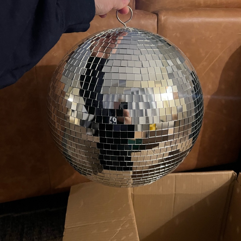 Silver Disco Ball Party Decoration